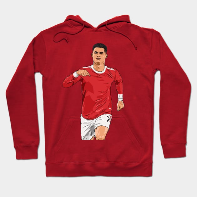 Cristiano Ronaldo Hoodie by Ades_194